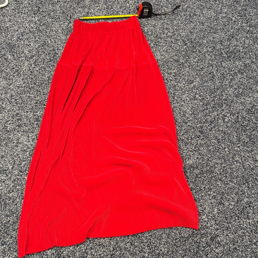 Marisa Christina Vibrant Red long  Skirt size S